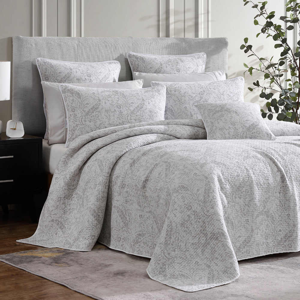 Exquisite Wren Ash Bed Coverlet for Queen or King Size Beds, Part of the Private Collection