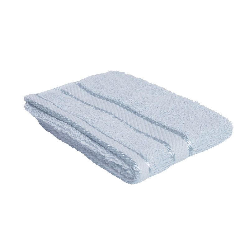Soft and Absorbent 100% Cotton Baby Blue Facial Wash Towels for Everyday Use