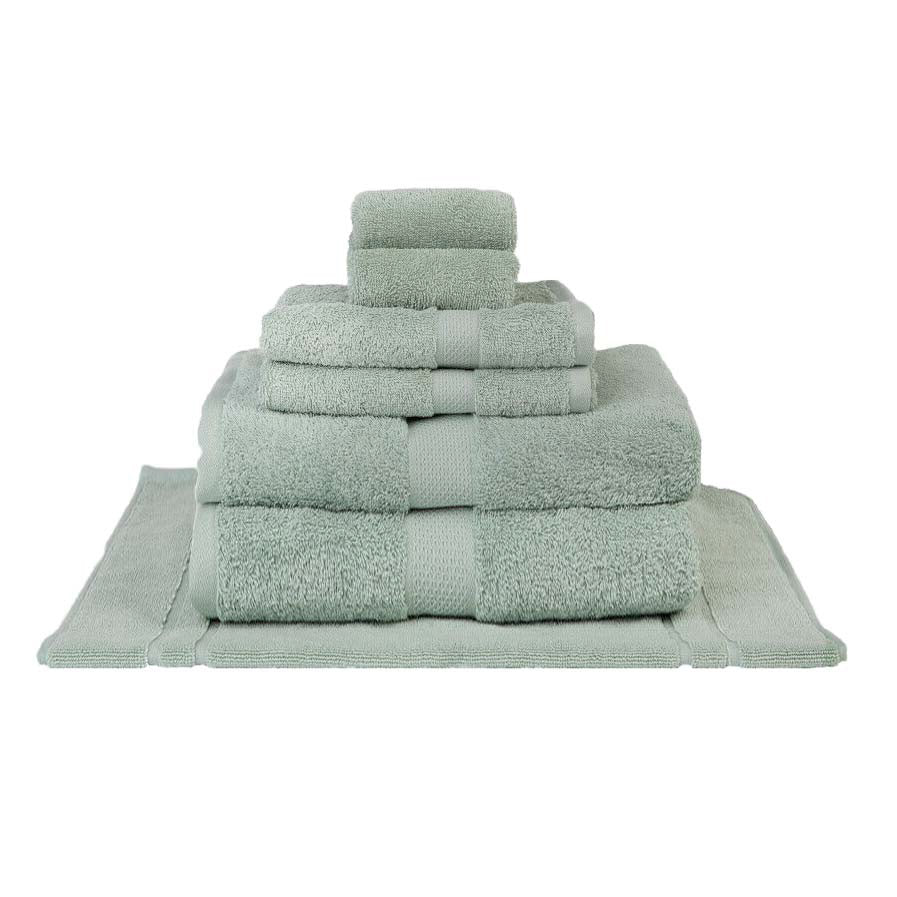 Luxurious 100% Combed Cotton Frost Bath Towel Set - 7 Piece Bathroom Essential