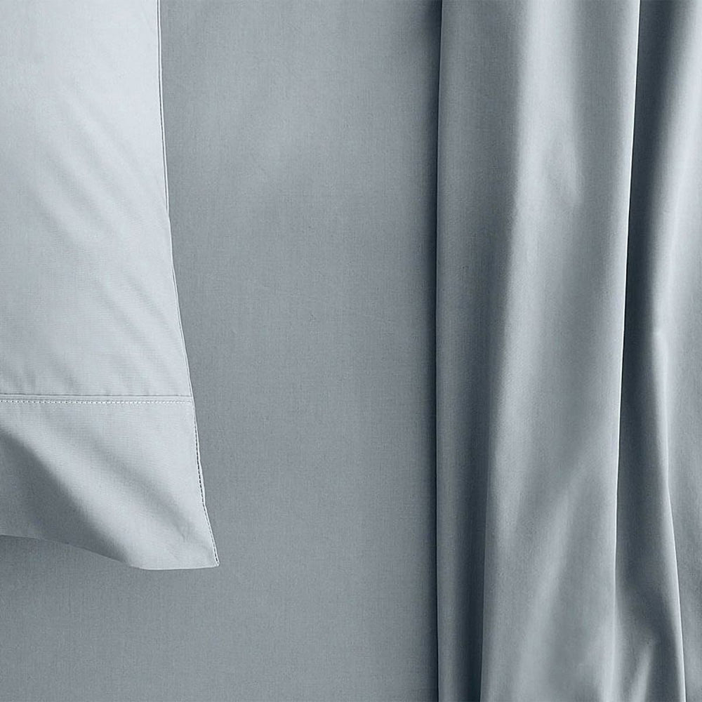 King Single 300TC Classic Percale Organic Cotton River Sheet Set