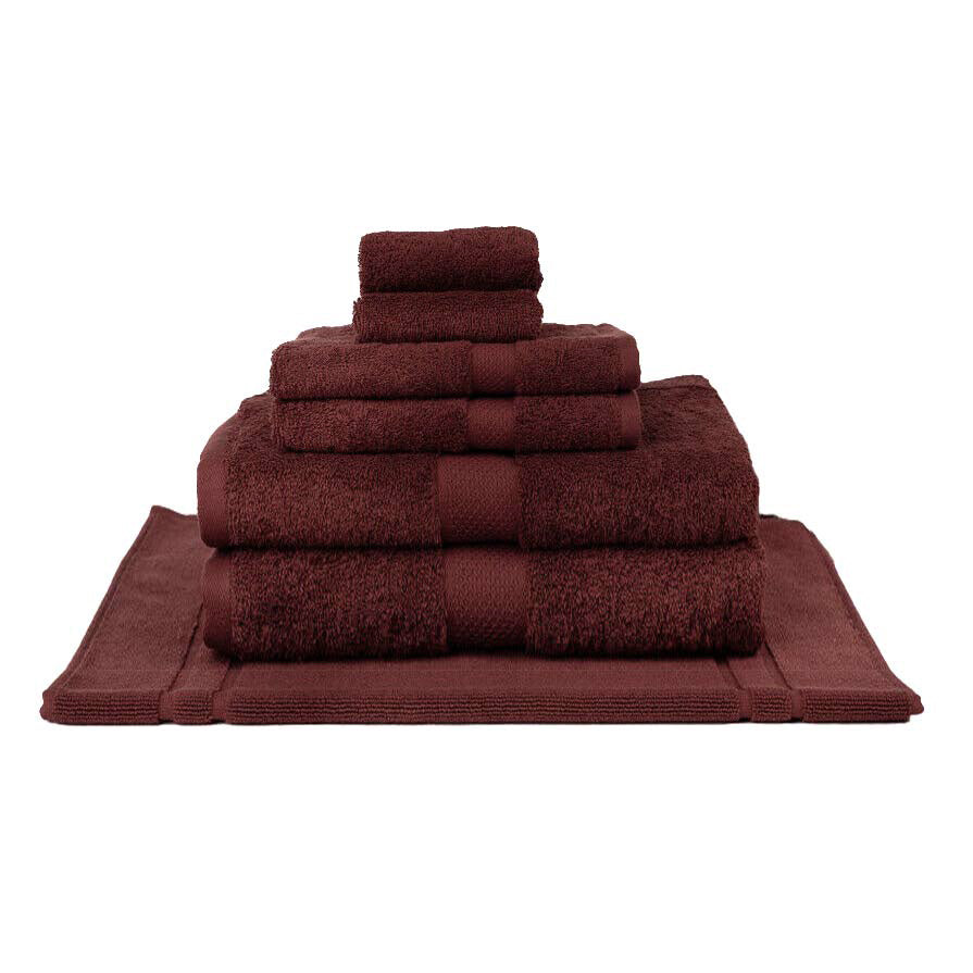 7-piece Luxury 100% Combed Cotton Bath Sheet Set in Shiraz Hues