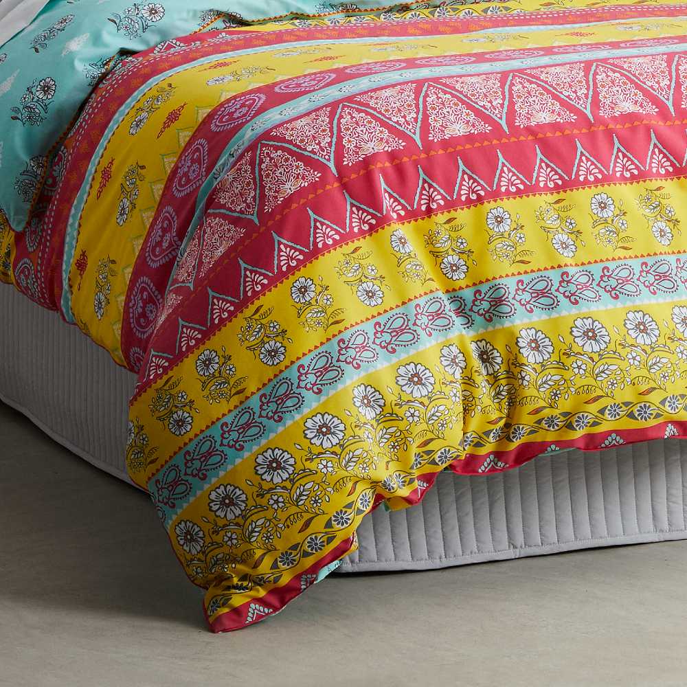 Logan and Mason Adhira Double Bed Summer Quilt Cover Set - A Boho - Chic Bedroom Decor Item