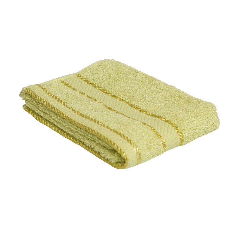 100% Combed Cotton Apple Green Facial Wash Towels - Ideal for Daily Use