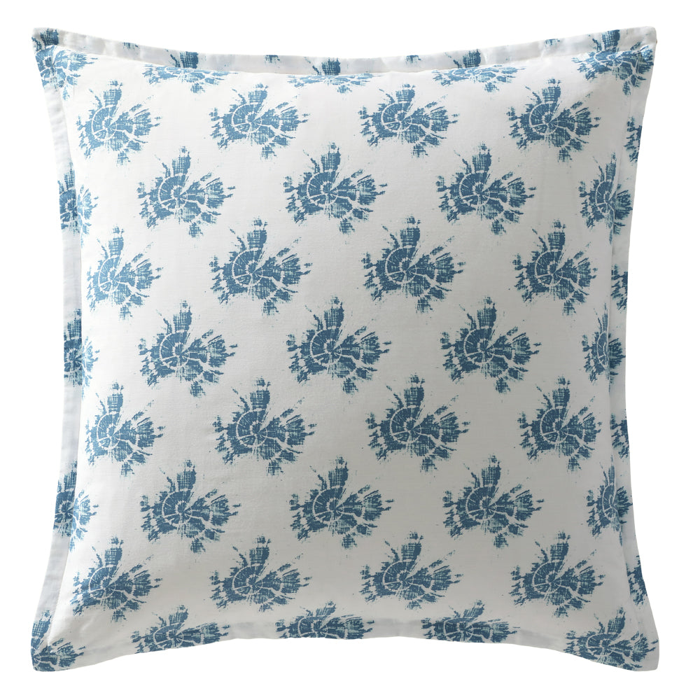 European-style Woolamai Blue Tie-dye Pillowcase for Calming Decor