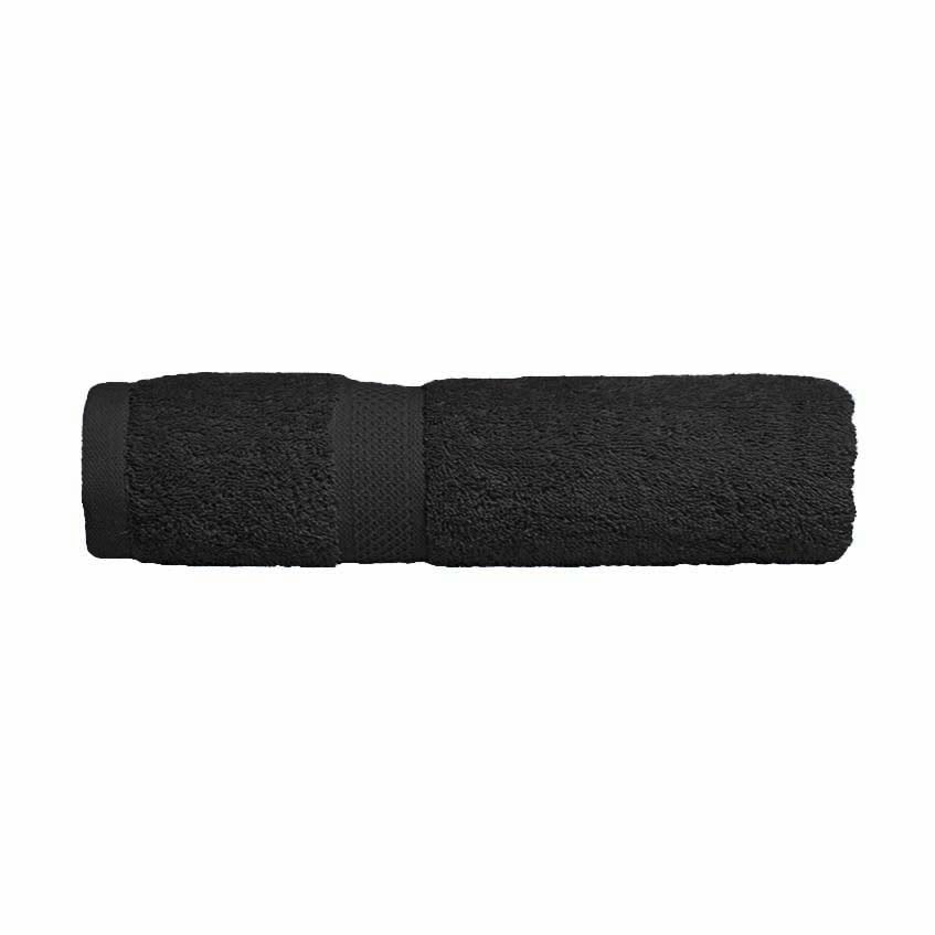 Luxurious 100% Combed Cotton Black Bath Towels for a Refreshing Bathroom Upgrade
