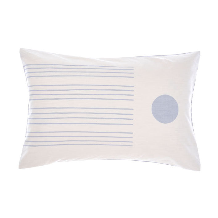 Linen House Aida Sky Long-Stuffed Decorative Cushion for Bed