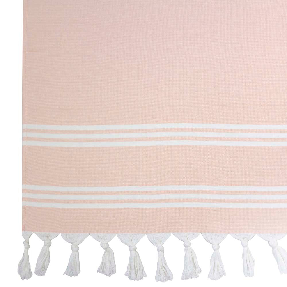 Bambury Amalfi Papaya Quick - drying Compact Striped Beach Towel