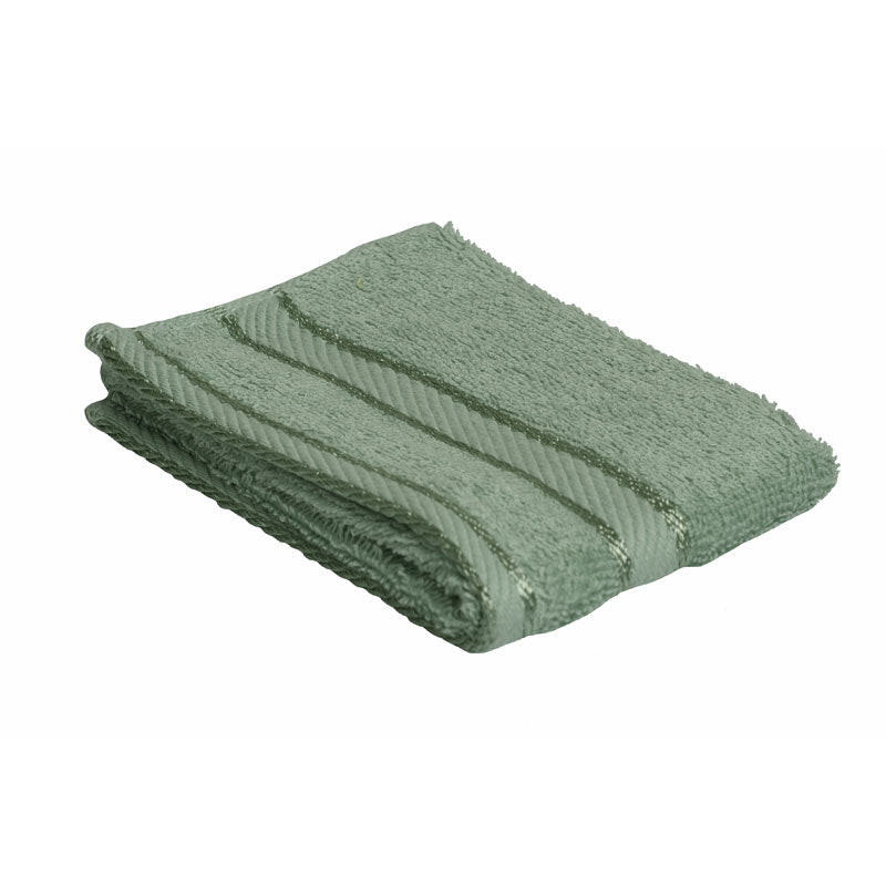 High - Quality 100% Cotton Frost Green Facial Wash Towels for Daily Use