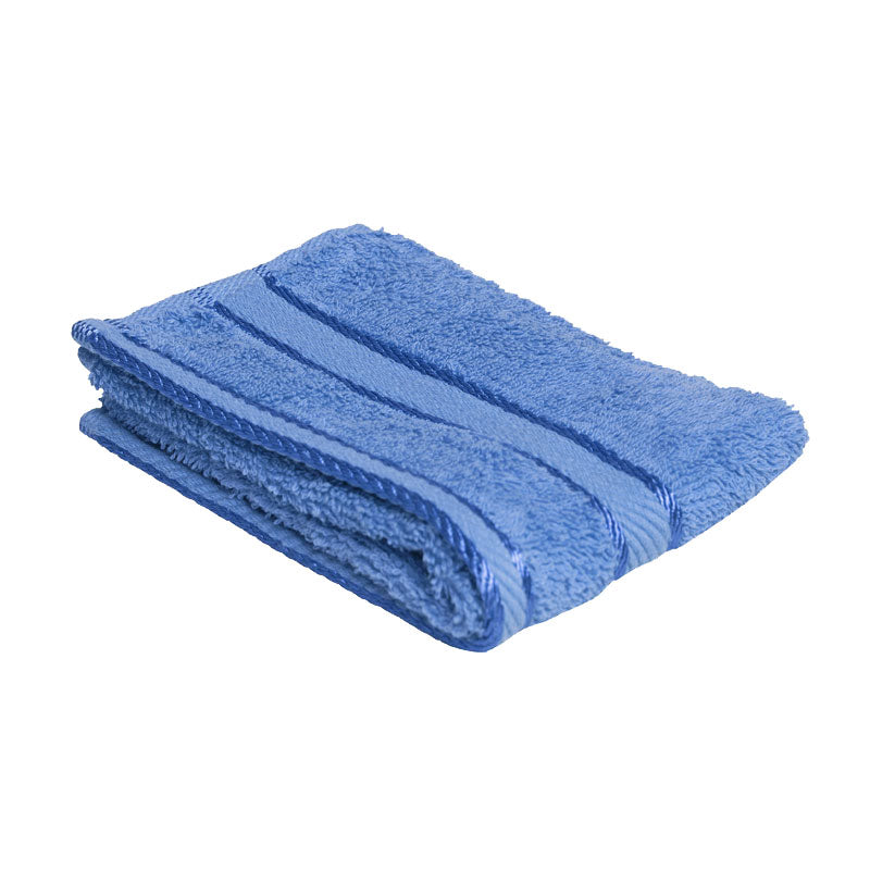 100% Pure Cotton Blue Facial Wash Towels - Ideal Face Washer