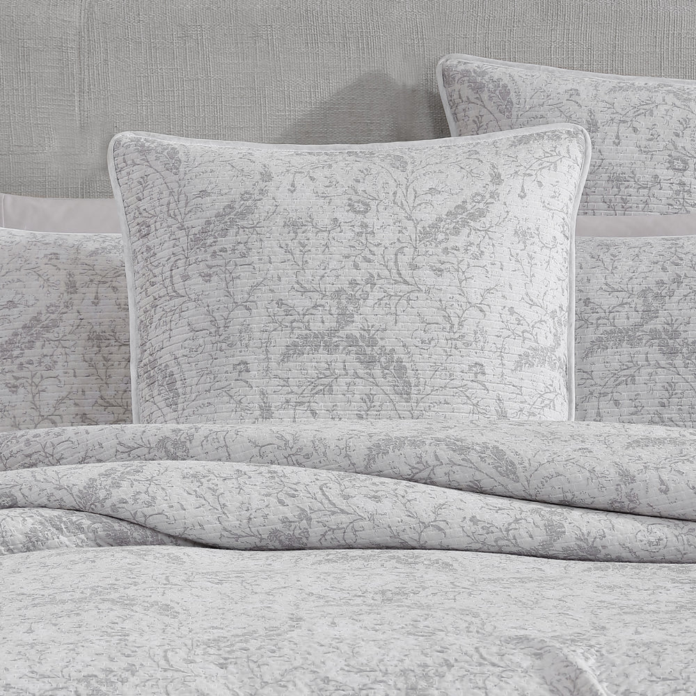 Exquisite Wren Ash Square Filled Cushion for Elegant Bedding