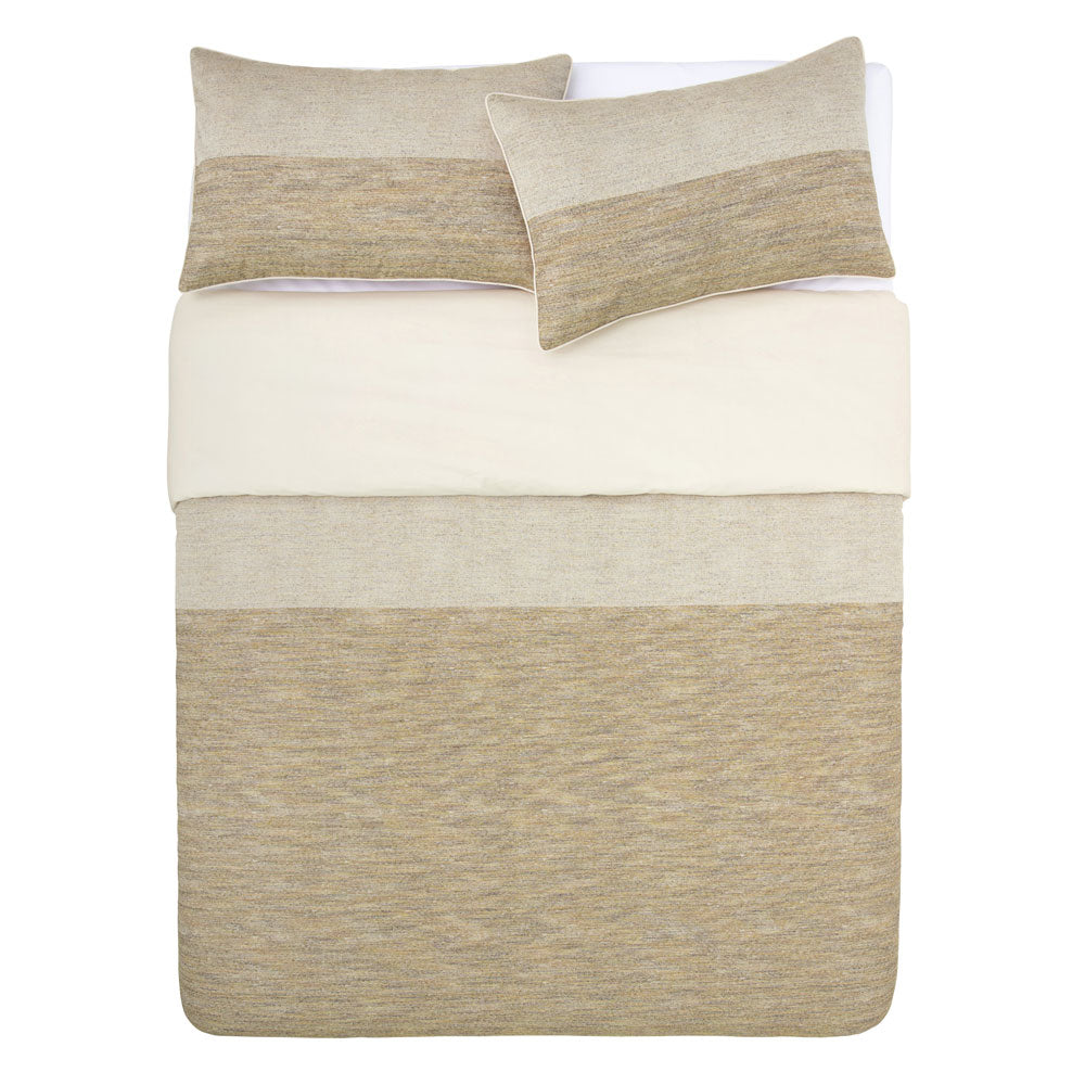 KAS Amara Queen - Sized Gold Quilt Cover Set for Luxurious Bedrooms