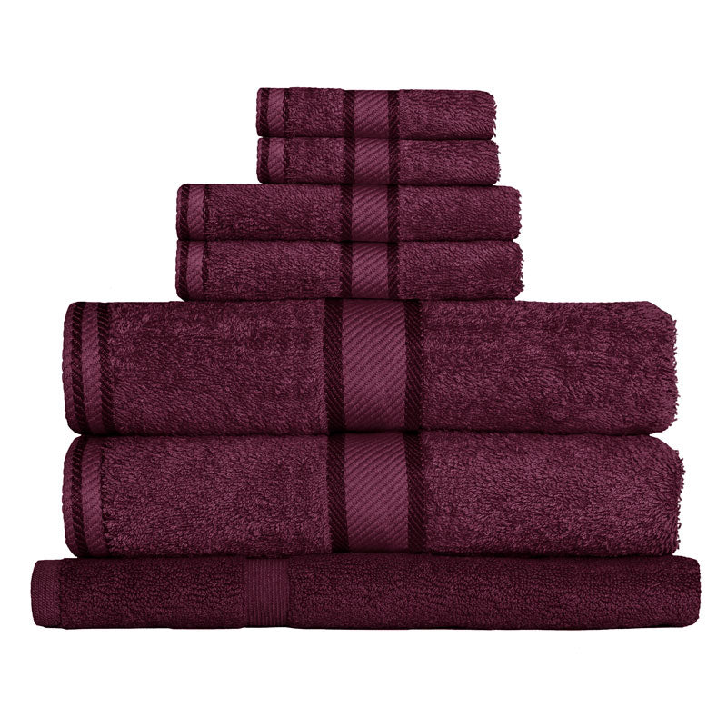 Luxurious 100% Cotton Shiraz 7-piece Bath Towel Set