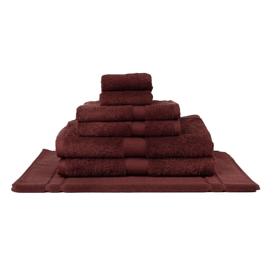 Luxurious 100% Combed Cotton Shiraz 7-piece Bath Towel Set for a Refreshing Bathroom Upgrade