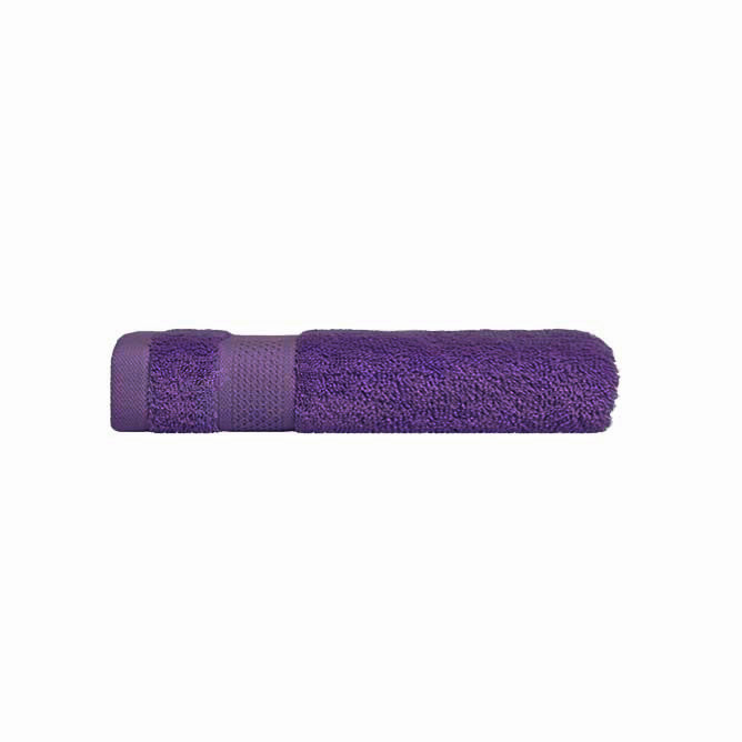 Luxurious 100% Combed Cotton Purple Face Wash Towels