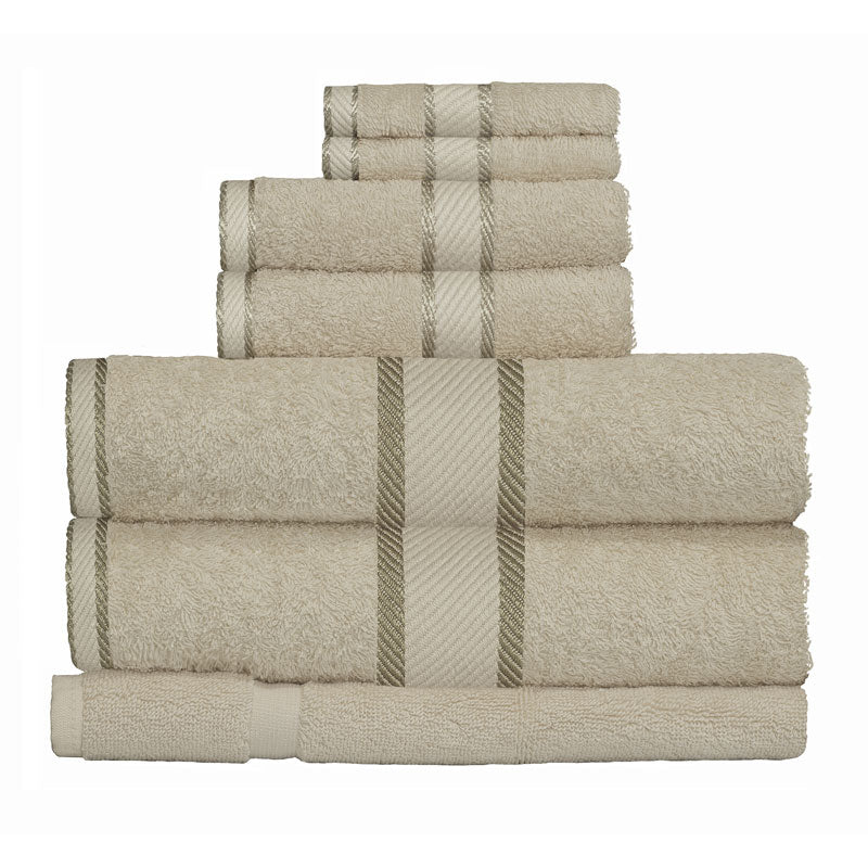 Premium 100% Cotton Linen 7-piece Luxury Bath Towel Set for Bathroom Upgrade
