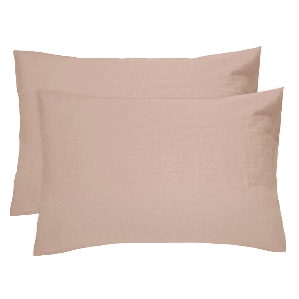 100% Linen Double Bed Tea Rose Quilt Cover Set with Softness and Durability