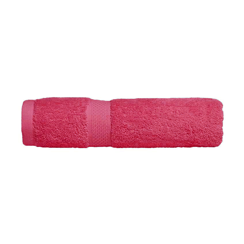 Luxurious 100% Combed Cotton Fuchsia Bath Towels for a Soft Touch