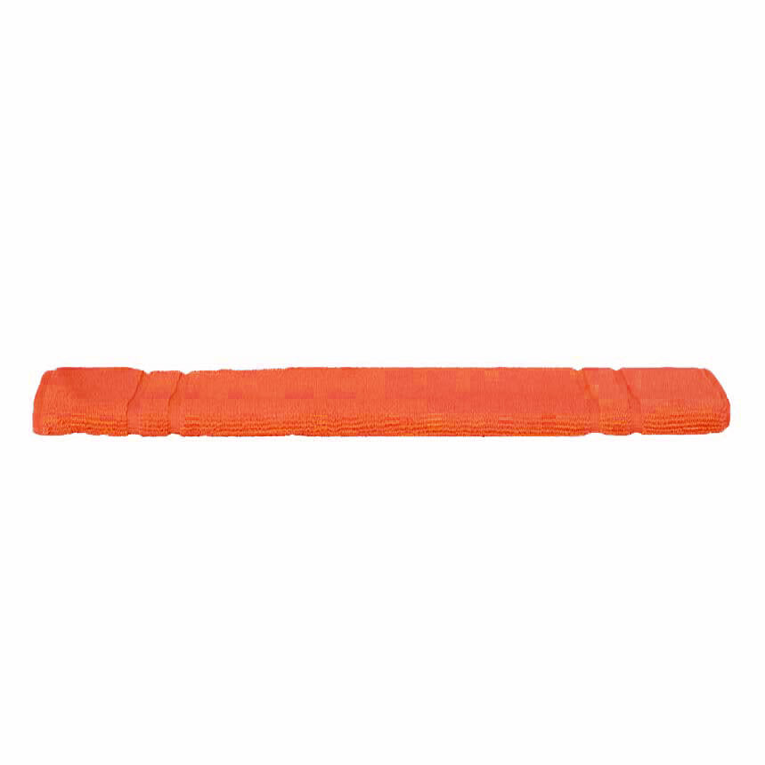 Luxurious 100% Combed Cotton Orange Bath Towels and Mat for Bathroom Decor