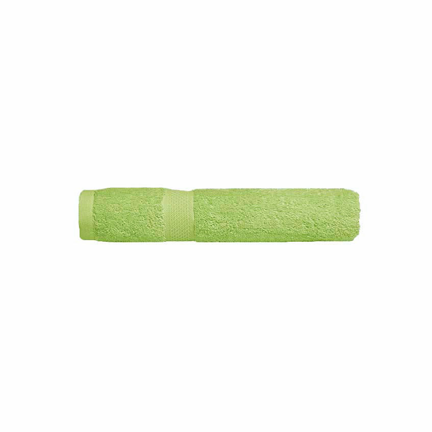 Luxurious 100% Combed Cotton Lime-Colored Face Wash Towels for Bathroom Refreshment