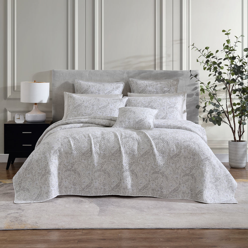 Exquisite Wren Ash Bed Coverlet for Queen or King Size Beds, Part of the Private Collection