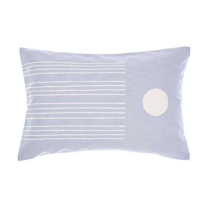 Linen House Aida Sky Long-Stuffed Decorative Cushion for Bed