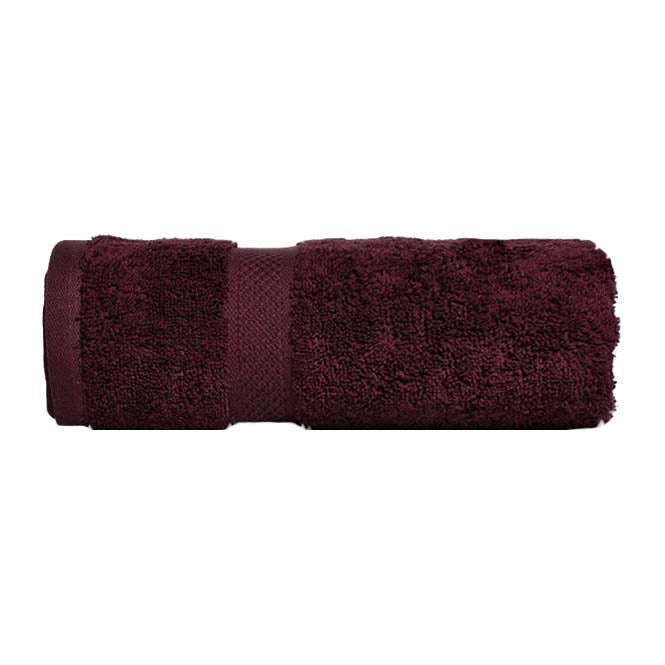 Luxurious 100% Combed Cotton Burgundy Bath Sheet for a Stylish Bathroom