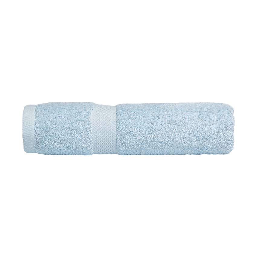 Soft 100% Combed Cotton Baby Blue Bath Towels for a Cozy Bathroom