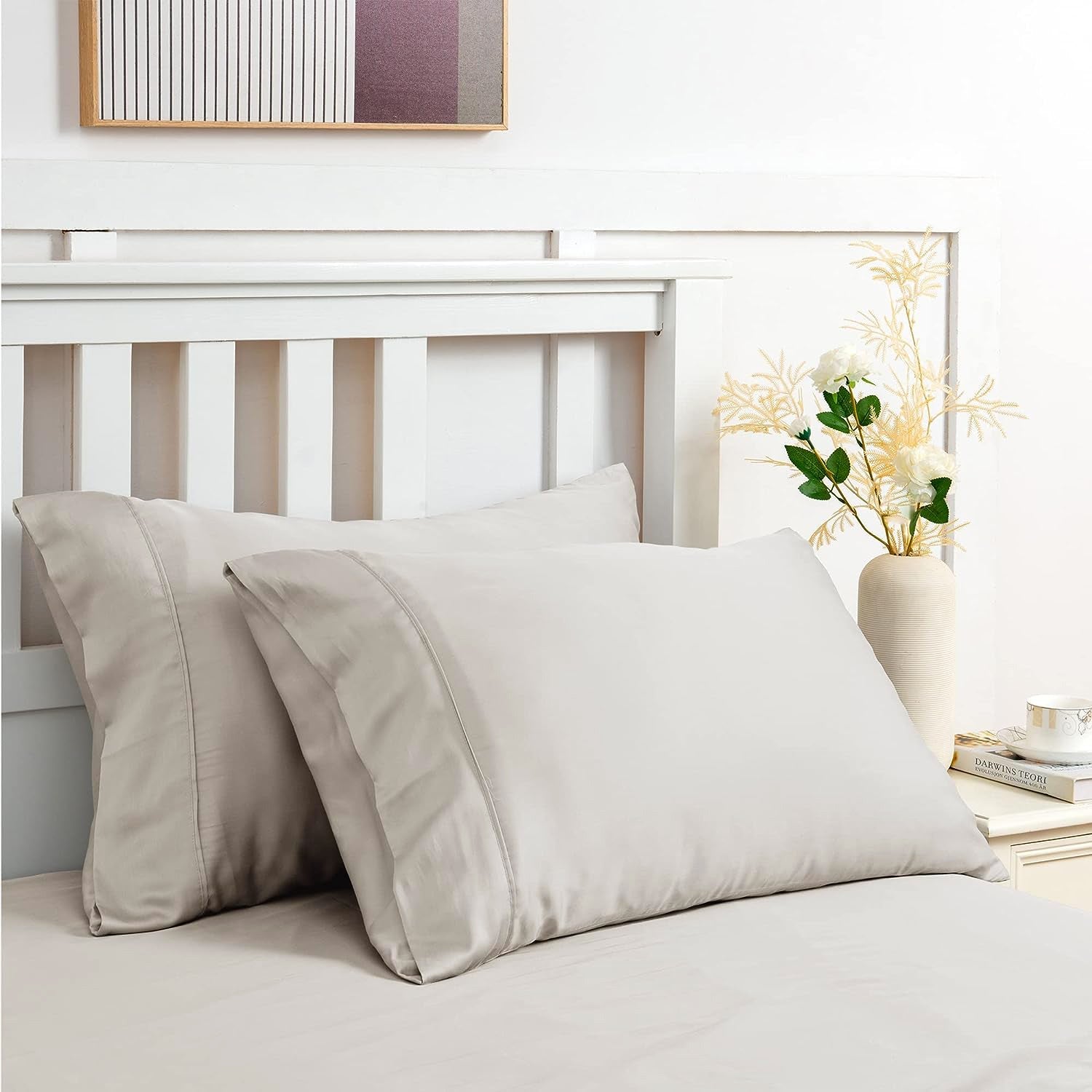 King Size 400TC 100% Bamboo Latte Bed Sheet Set - Luxurious & Sensual