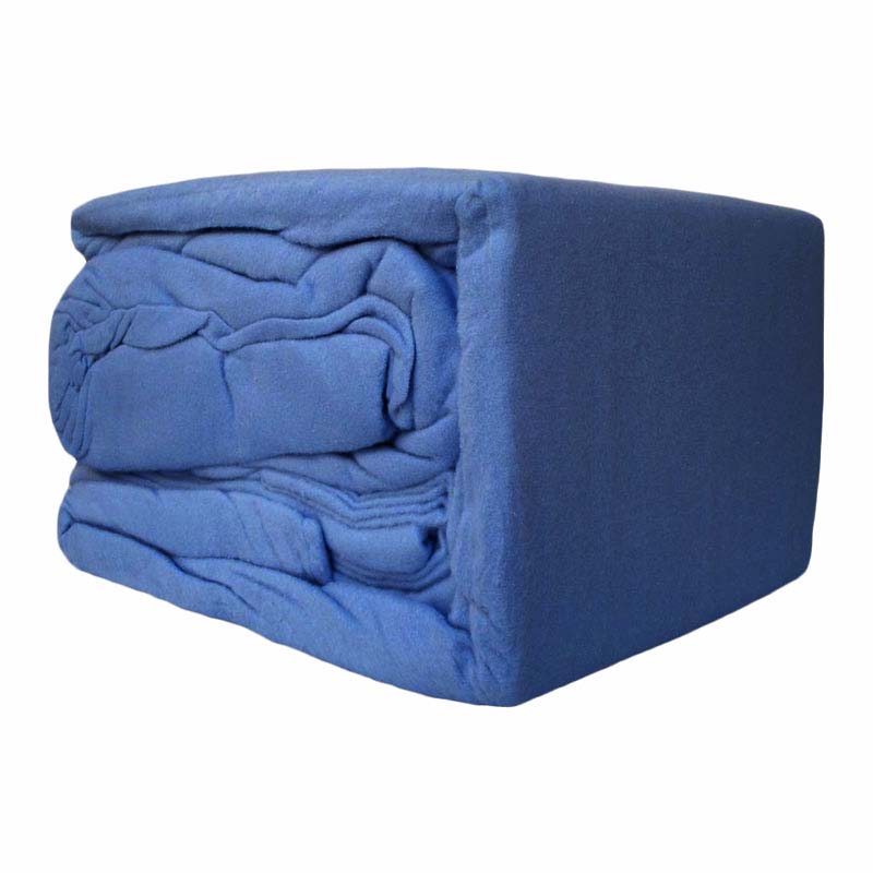 King Size 50cm Bed 100% Egyptian Cotton Flannelette Sheet Set in Denim - Luxury Bedding Option