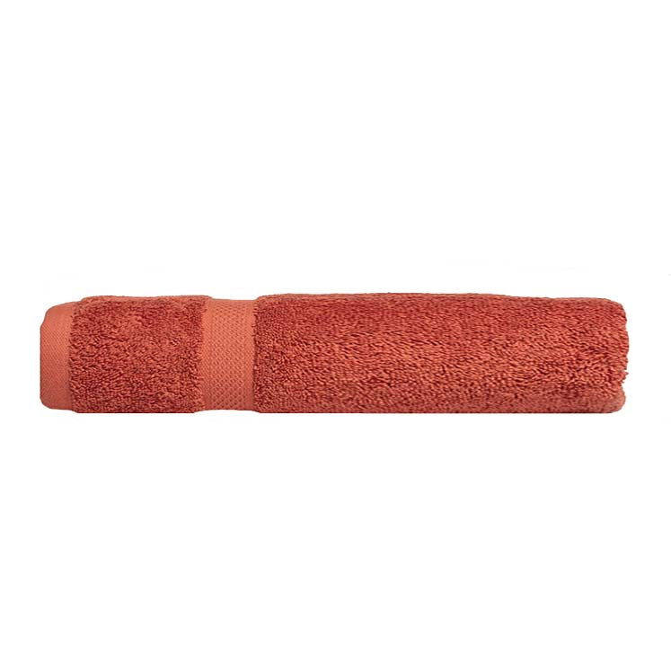 Luxurious 100% Combed Cotton Rust Hand Towels for Bathroom Refresh