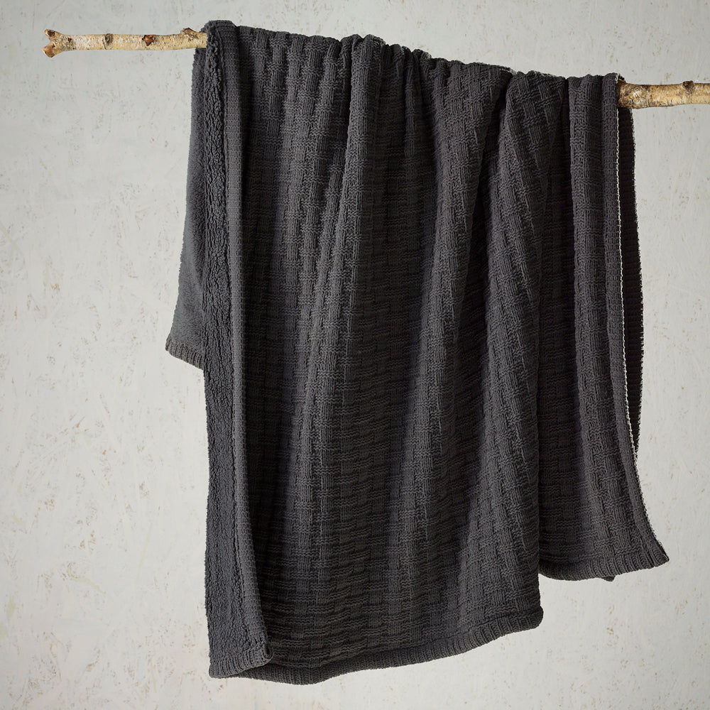 Stylish Amalfi Charcoal Decorative Throw for Your Sofa or Bed