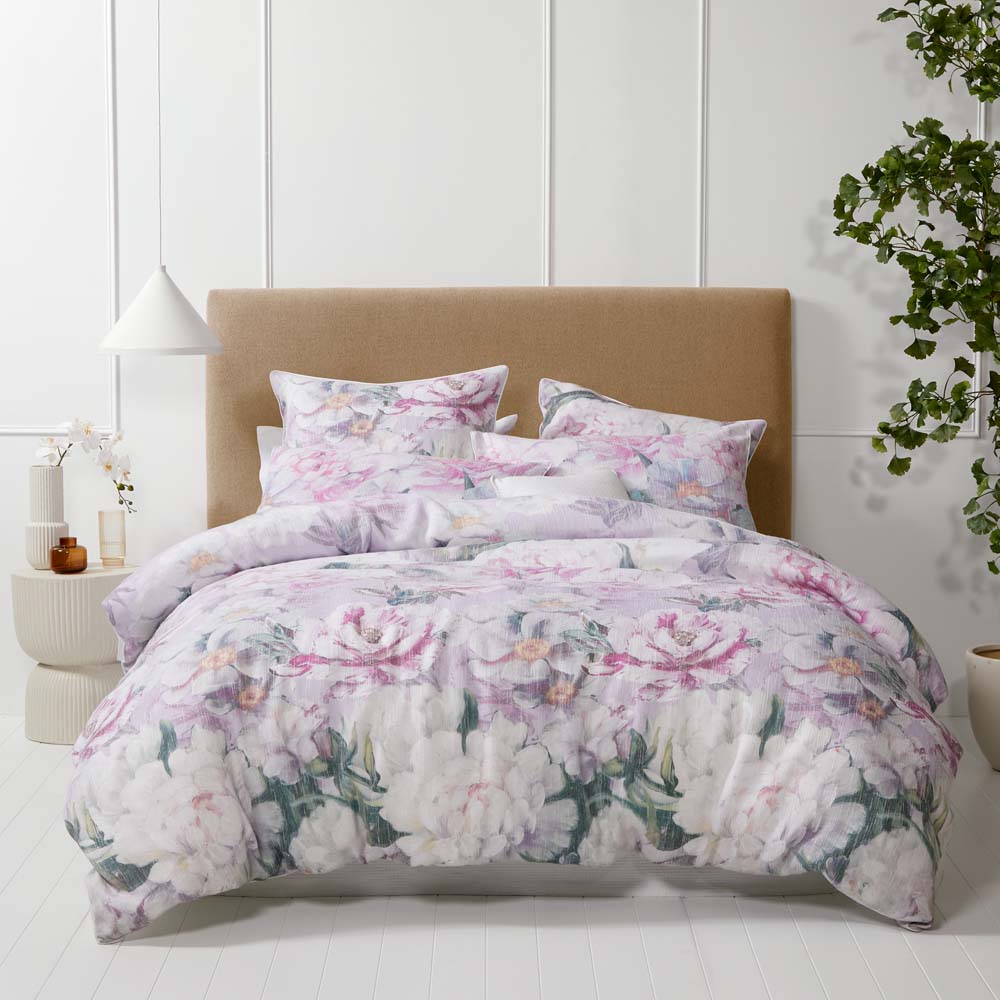 Amity Dusk Floral Quilt Cover Set for Queen - Sized Bed | Luxury Bedroom Bedding