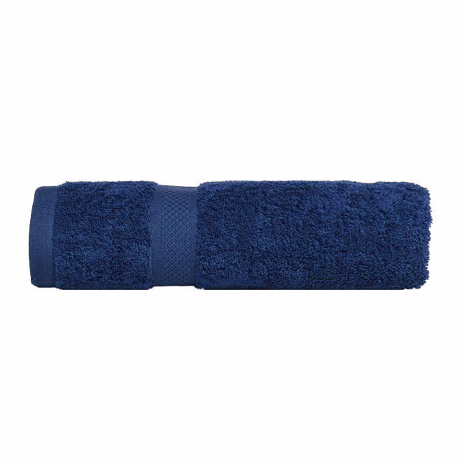 Luxurious 100% Combed Cotton Navy Bath Towels for a Refreshing Bathroom Upgrade