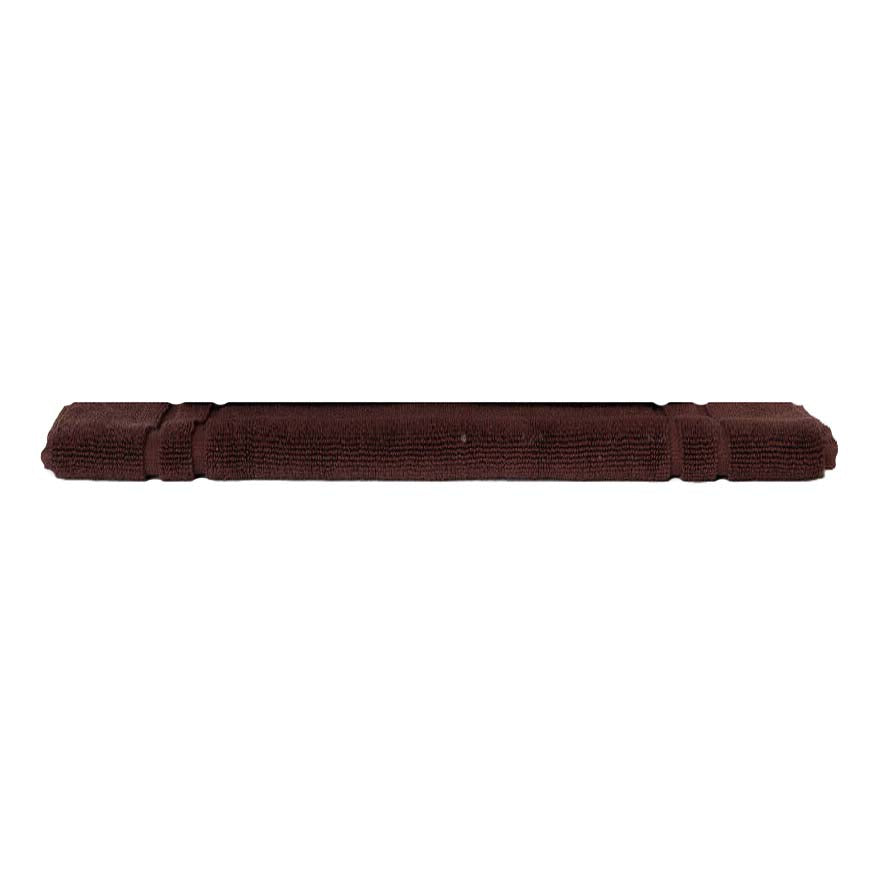 Luxurious 100% Combed Cotton Chocolate Bath Towel and Mat Set
