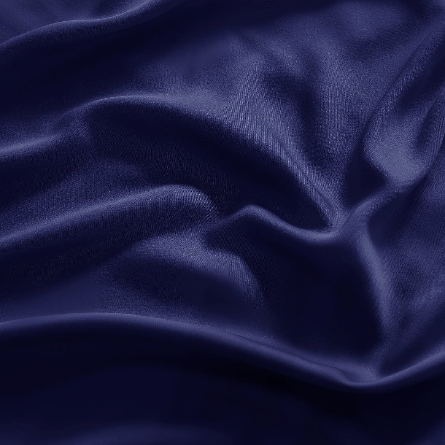 Luxurious 100% Bamboo Bed Sheet Set with 400 Thread Count in Navy Blue for Double Bed