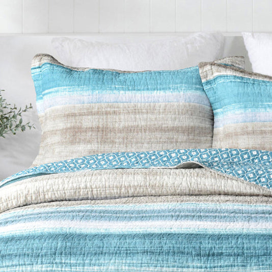 Luxurious 100% Cotton Windsor King Bed Coverlet Set for a Serene Bedroom
