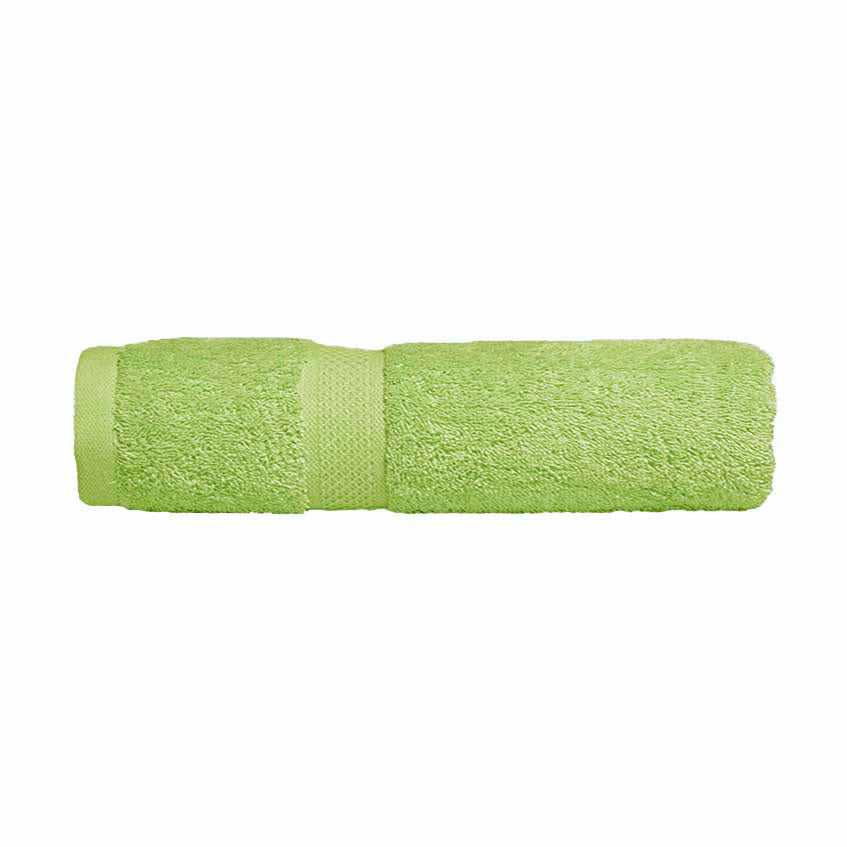 Luxurious 100% Combed Cotton Lime Bath Towels for a Refreshing Bathroom Upgrade