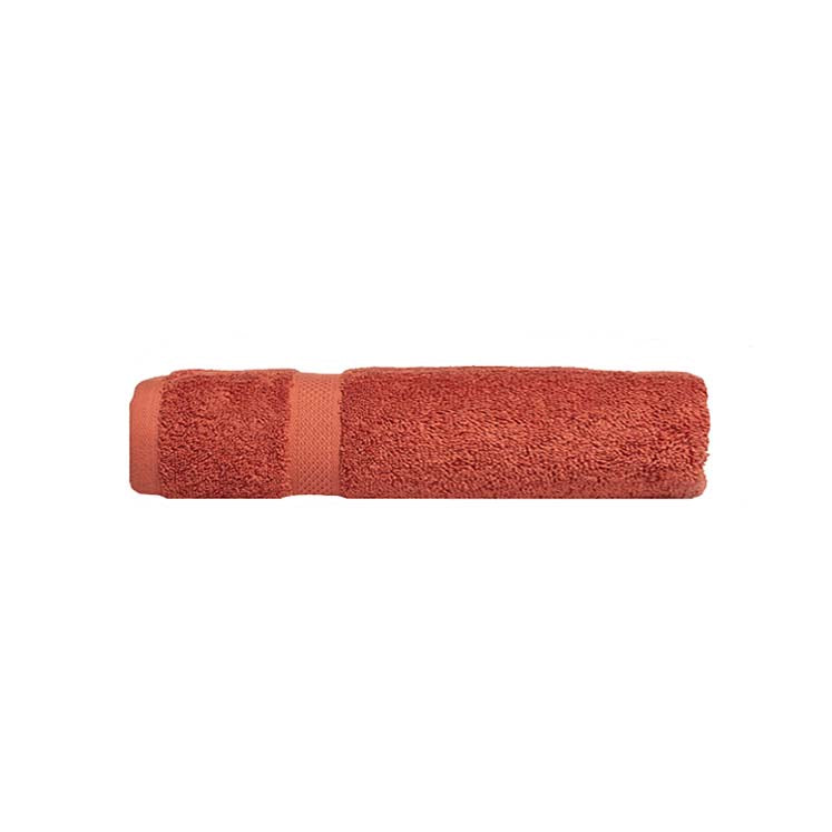 Luxurious 100% Combed Cotton Rust Face Wash Towels for Bathroom Upgrade