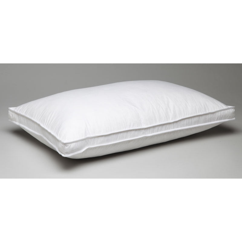 Logan & Mason All-Natural 100% Duck Feather Pillow with High-Quality Cover