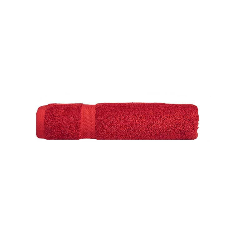 100% Pure Combed Cotton Red Face Washing Towels - Ideal for Bathroom Use