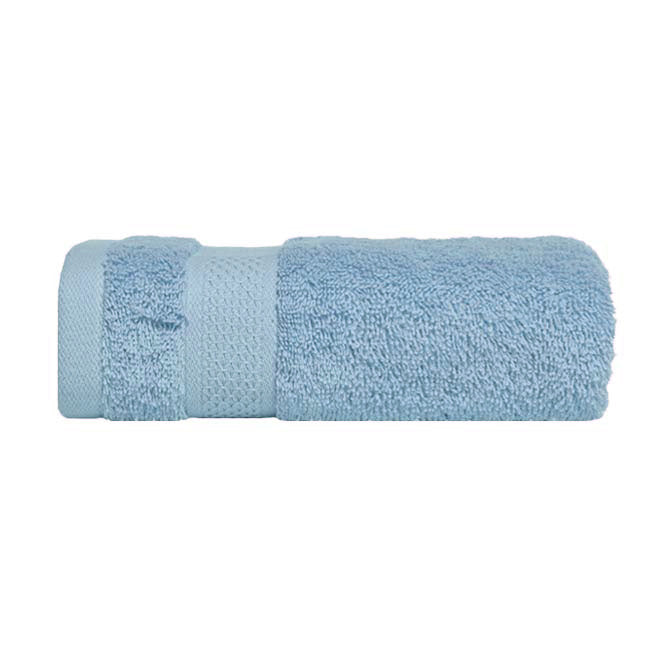 100% Combed Pure Cotton Sky - Blue Luxury Bath Towel Sheets for Bathroom
