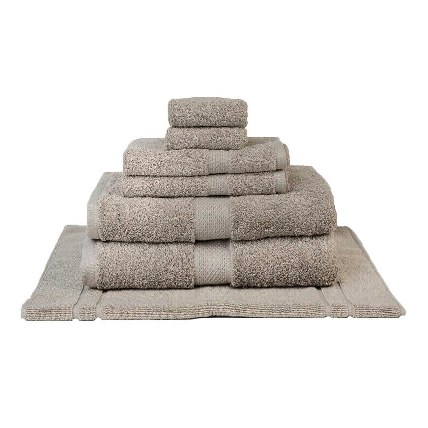 Premium 100% Combed Cotton Bath Towel Linen - 7 Piece Luxury Bath Sheet Set