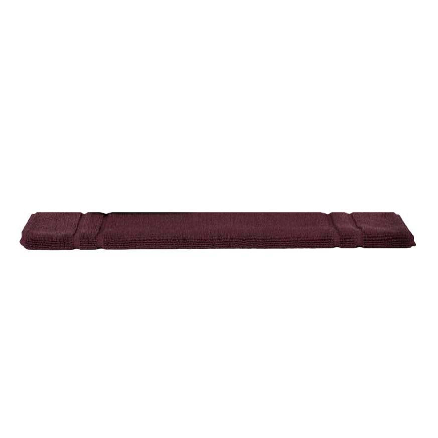 Luxurious 100% Combed Cotton Bath Mat in Rich Burgundy Color