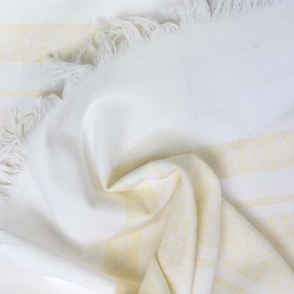 Stylish Yaz Lemon Soft Beach Towel for a Chic Summer