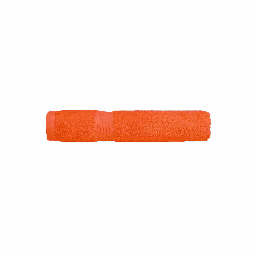 100% Pure Combed Cotton Orange Face Washing Towels - Ideal for Bathroom Use