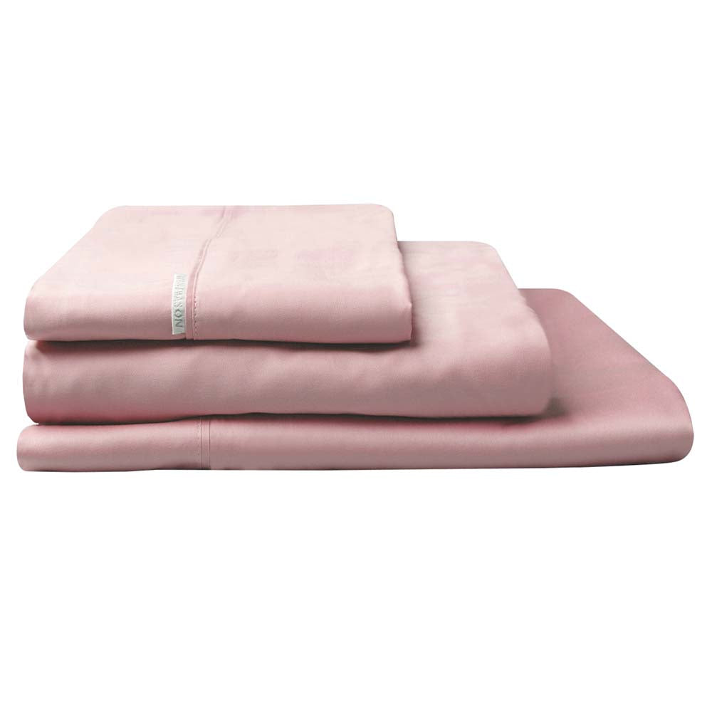 Single Bed 300 Thread Count Cotton Percale Sheet Set in Dusk Shade by Logan and Mason