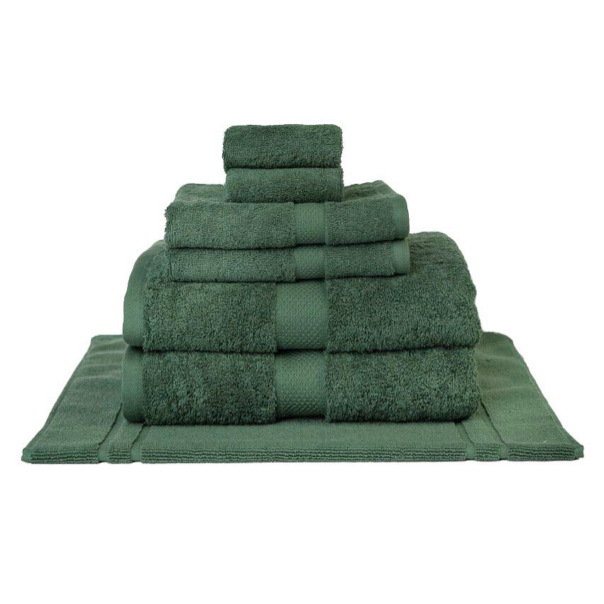 Premium 100% Combed Cotton Forest-themed 7-piece Bath Sheet Towel Set for Bathroom Decor