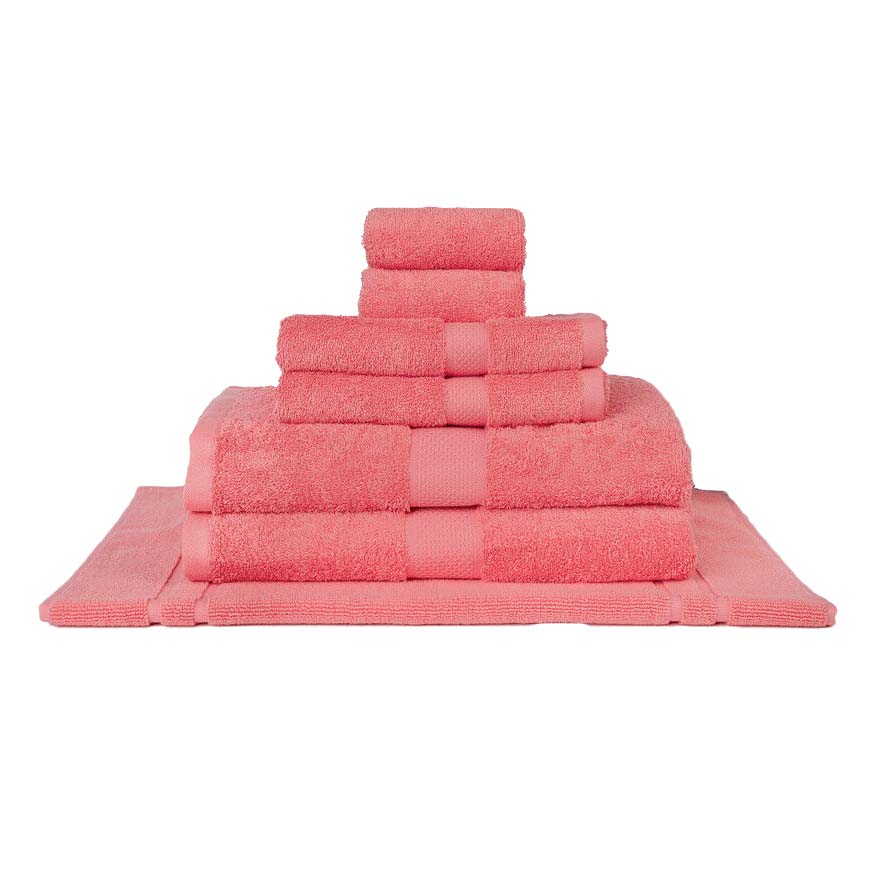 7-piece Luxury 100% Combed Cotton Bath Towel Set with Bold Hues