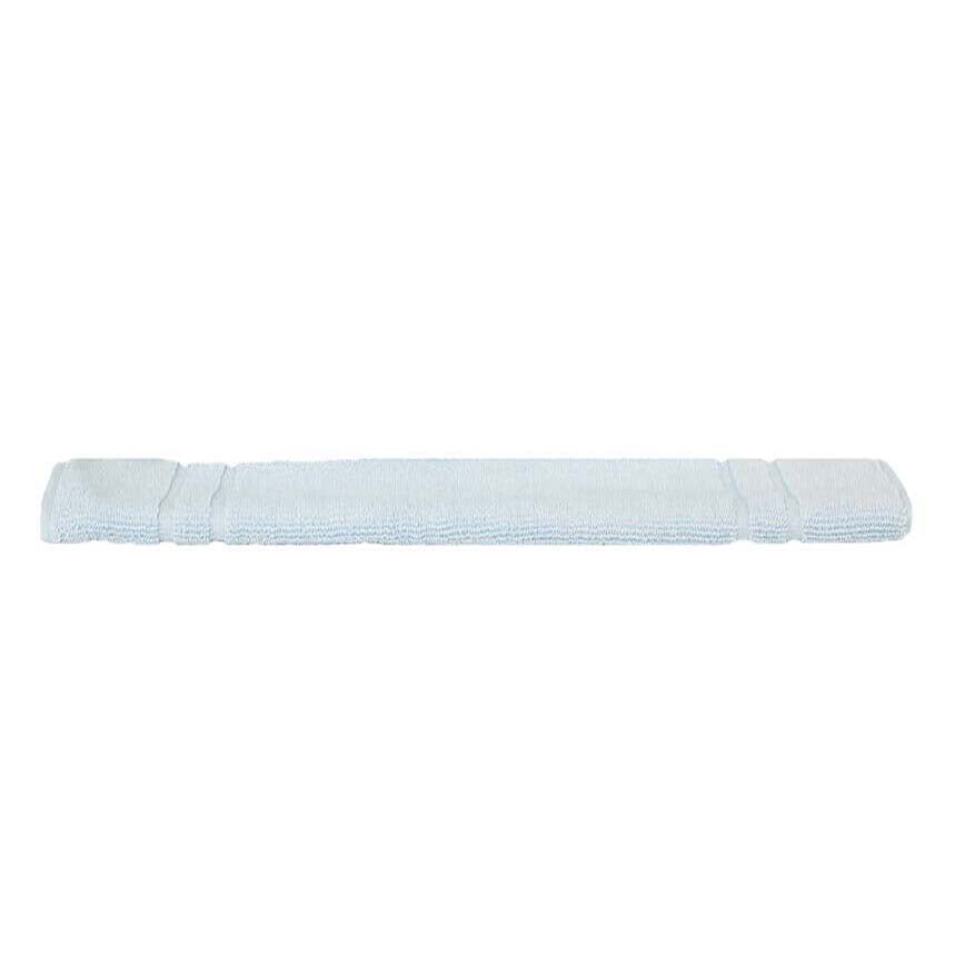100% Combed Cotton Baby Blue Luxury Bath Towel and Mat Set