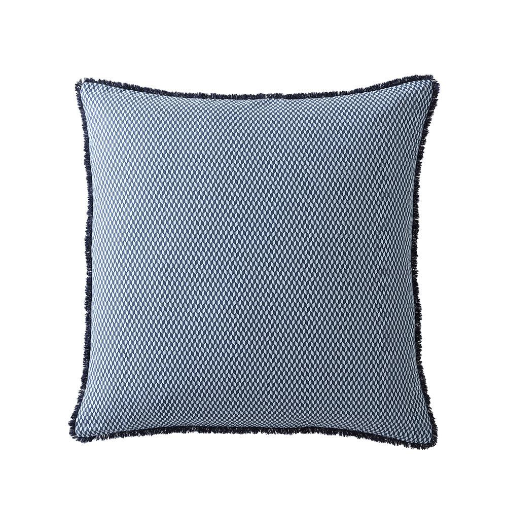 Logan and Mason's Stylish Yarmouth Blue Filled Square Cushion